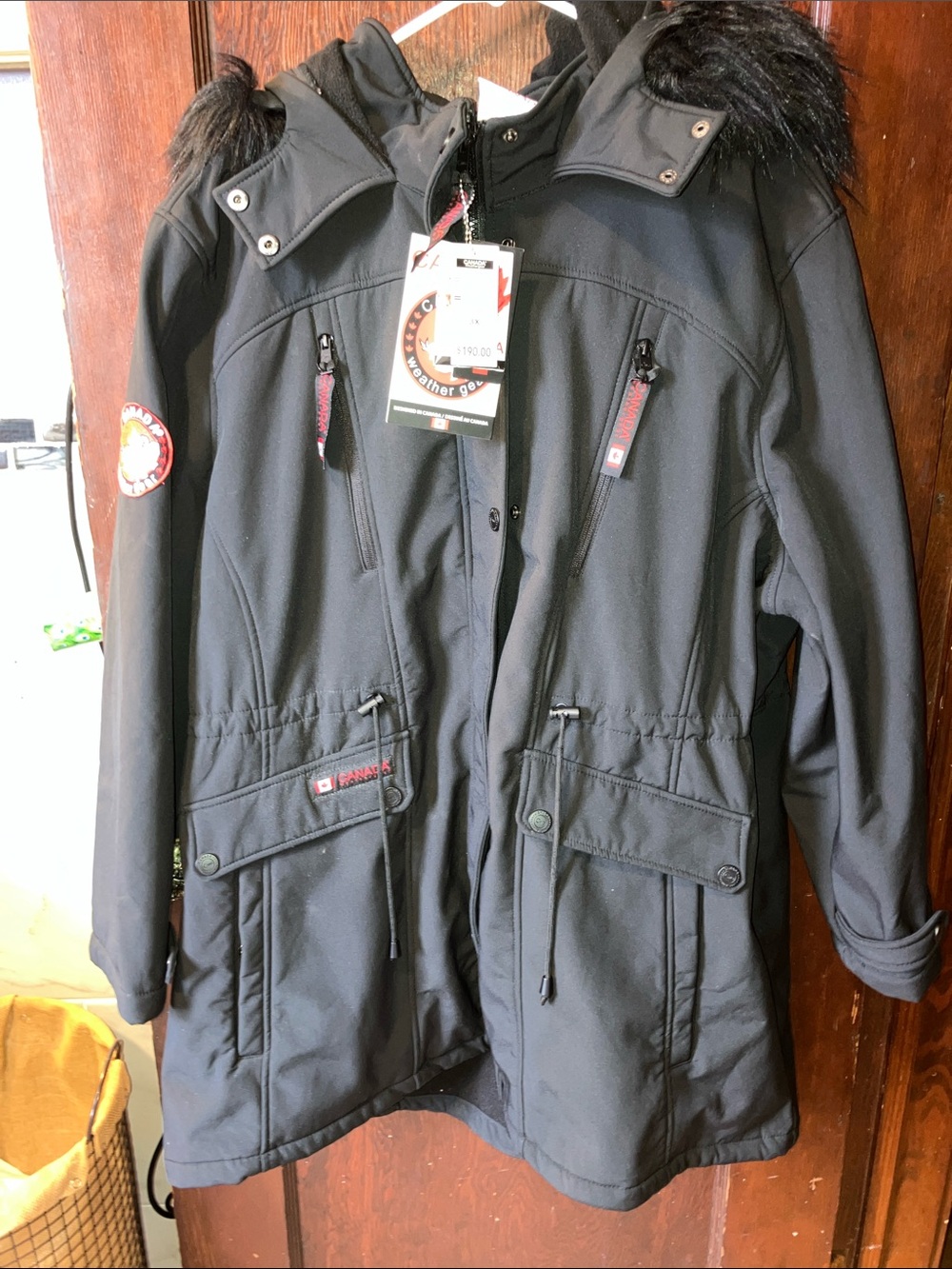 CANADA WEATHER GEAR WOMENS 3X HOODED REMOVABLE  FUR WEATHERPROOF PARKA